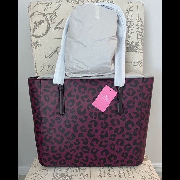 ⭐️ KATE SPADE⭐️Authentic Lovely Leopard Tote NEW! - Picture 7 of 12